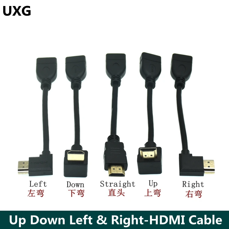 0.1M 10CM Up & Down & Right & Left Angle HDMI 1.4 A type Male to Female 1.4v Extension connector adapter cable hdmi v1.4 Angled
0.1M 10CM Up & Down & Right & Left Angle HDMI 1.4 A type Male to Female 1.4v Extension connector adapter cable hdmi v1.4 Angled