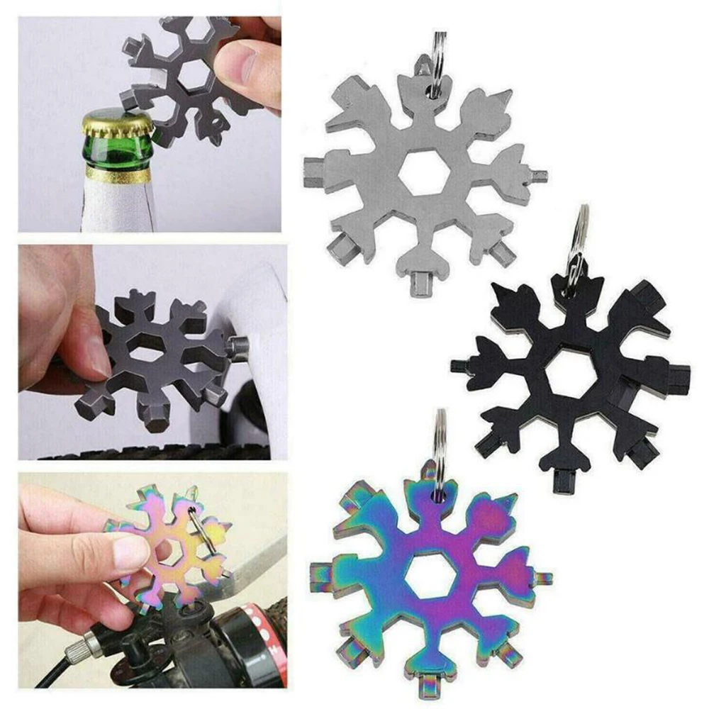 18 in 1 Multi-tool Portable Screwdriver Spanner Outdoor Snowflake Tool Card Combination Snowflake Wrench Tool Outdoor Tool
18 in 1 Multi-tool Portable Screwdriver Spanner Outdoor Snowflake Tool Card Combination Snowflake Wrench Tool Outdoor Tool