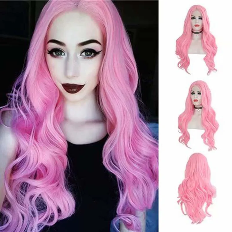 AIMEYA Pink Body Wave Synthetic Lace Front Wigs for Women with Middle Part Half Hand Tied Glueless Daily Wear Cosplay Wigs
AIMEYA Pink Body Wave Synthetic Lace Front Wigs for Women with Middle Part Half Hand Tied Glueless Daily Wear Cosplay Wigs