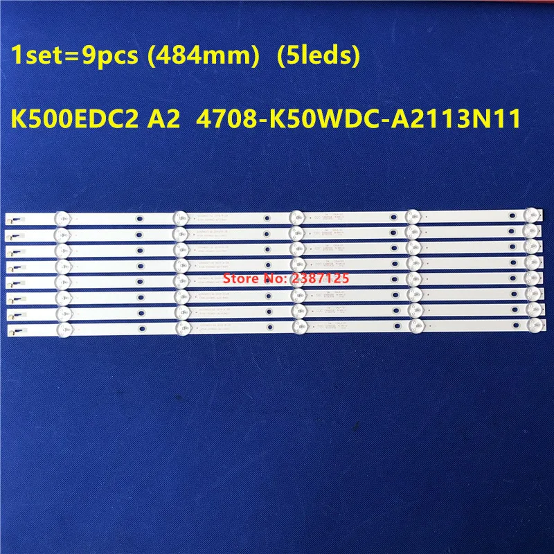 

5set LED Strip for K500WDC2 A2 4708-K50WDC-A2113N11 50USK1810T2 50PUT6023 TF-LED50S51T2SU IM50US820 BM50C14K LB805-DX V1.0