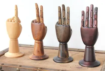 Wooden hand manikin Female hand Mannequin joint for window Bracelet,puppet,glasses,jewelry props display,high quality,1pc B538 
Wooden hand manikin Female hand Mannequin joint for window Bracelet,puppet,glasses,jewelry props display,high quality,1pc B538