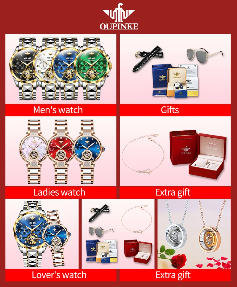 OUPINKE Luxury M&F Beautiful Mechanical watch 2021