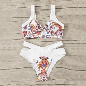 Sexy Women Bandage Swimsuit Push-up Padded Bikini Set Floral Swimsuit Beach Swimming Clothes
Sexy Women Bandage Swimsuit Push-up Padded Bikini Set Floral Swimsuit Beach Swimming Clothes