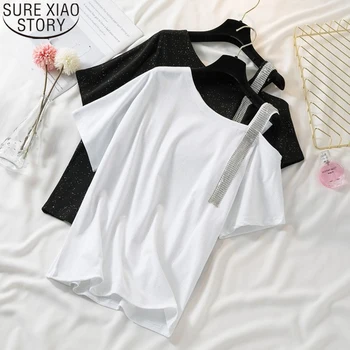 2020 Summer Short Sleeve T-shirt Women Plus Size T Shirt Fashion Female Loose Tops Skew Collar Off Shoulder Blusas Shirts 9839
2020 Summer Short Sleeve T-shirt Women Plus Size T Shirt Fashion Female Loose Tops Skew Collar Off Shoulder Blusas Shirts 9839