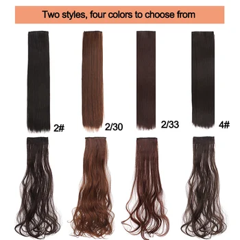 DIANQI synthetic hair long straight 2 clips on hair extension different lengths for women
DIANQI synthetic hair long straight 2 clips on hair extension different lengths for women