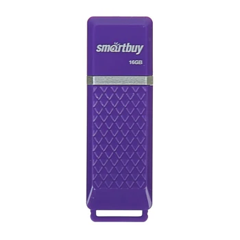 

Flash drive Smartbuy Quartz, 16 GB, USB2.0, read up to 25 Mb / s, write up to 15 Mb / s, purple 3375443