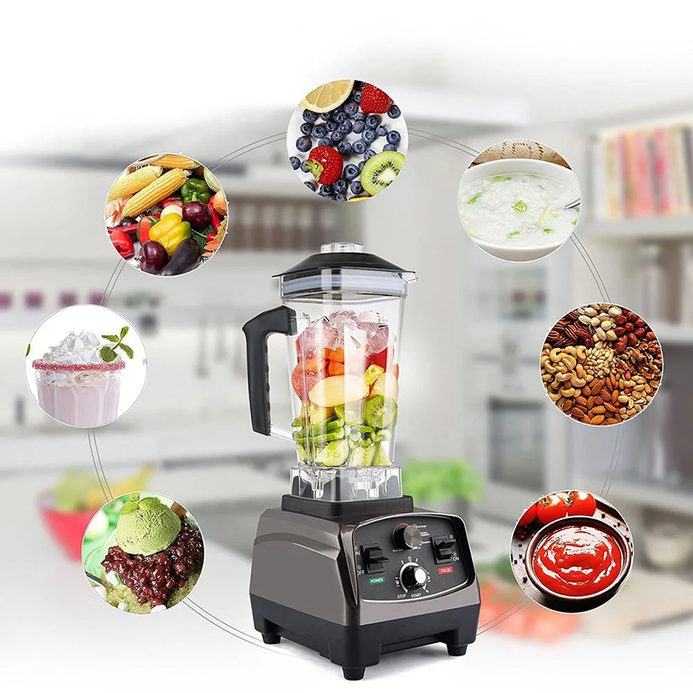 BPA Free 1000W Heavy Duty Commercial Grade Blender 2.0L Large Capacity High Power Food Processor Ice Smoothie Bar Fruit Blender
BPA Free 1000W Heavy Duty Commercial Grade Blender 2.0L Large Capacity High Power Food Processor Ice Smoothie Bar Fruit Blender