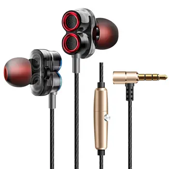 KDK-503 Universal Wired Earphone Dual Dynamic Drivers Stereo Super Bass Headset with Mic for Pubg Mobile Games Accessories
KDK-503 Universal Wired Earphone Dual Dynamic Drivers Stereo Super Bass Headset with Mic for Pubg Mobile Games Accessories