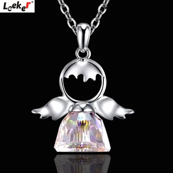 LEEKER Charm Gorgeous Crystal Angel Pendant Necklace Rose Gold Silver Color Choker Chain For Women Accessories Jewelry 034 LK7
LEEKER Charm Gorgeous Crystal Angel Pendant Necklace Rose Gold Silver Color Choker Chain For Women Accessories Jewelry 034 LK7