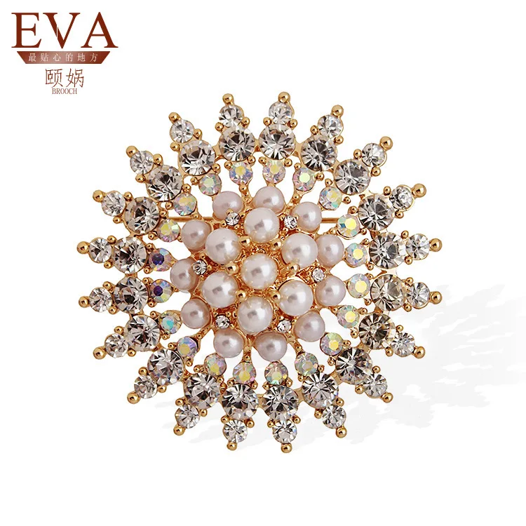 Eva Yi WA High-End Brooch Brand Fashion Pearl Corsage Sunflower Scarf Buckle 6153
Eva Yi WA High-End Brooch Brand Fashion Pearl Corsage Sunflower Scarf Buckle 6153