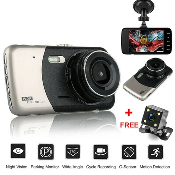 4" HD IPS Display Screen Car DVR Front and Rear Camera Video Vehicle Data Recorder 1080P Dual Lens
4" HD IPS Display Screen Car DVR Front and Rear Camera Video Vehicle Data Recorder 1080P Dual Lens