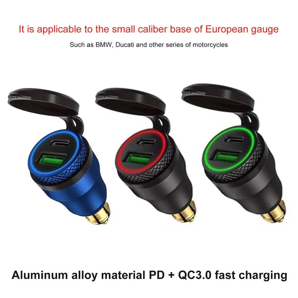 Dropshipping 12V-24V QC3.0 USB Type C PD Fast Charging Power Adapter Charger Hella Din EU Plug Socket for Ducati Motorcycle B8
Dropshipping 12V-24V QC3.0 USB Type C PD Fast Charging Power Adapter Charger Hella Din EU Plug Socket for Ducati Motorcycle B8