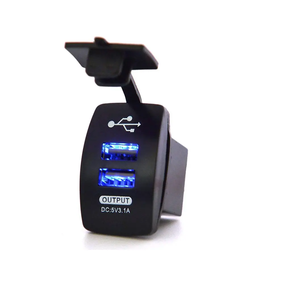 Rocker Switch Type Dual Usb Car Charger 3.1A Short circuit and overheat protection Motorcycle Waterproof Universal Type 12-24V
Rocker Switch Type Dual Usb Car Charger 3.1A Short circuit and overheat protection Motorcycle Waterproof Universal Type 12-24V