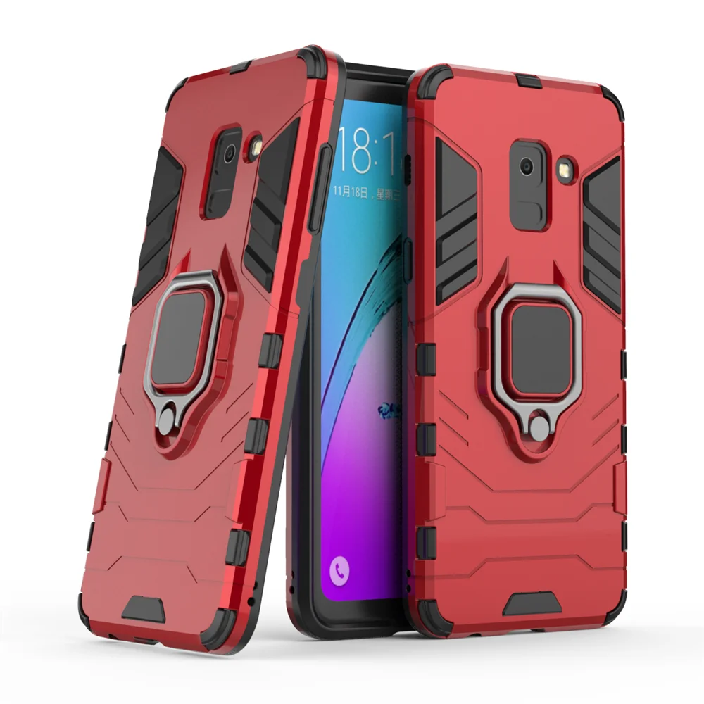 

case For Samsung Galaxy A8 2018 A530 A530F case Finger Ring Holder Phone Case For Samsung A8 Plus 2018 A730 A730F Case Coque