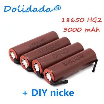 original 18650 3000 MAH rechargeable battery for LG HG2 18650 3000 mAh lithium battery use electronic cigarette+ DIY Nickel
original 18650 3000 MAH rechargeable battery for LG HG2 18650 3000 mAh lithium battery use electronic cigarette+ DIY Nickel