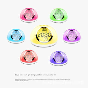New led seven color gesture sensing wake-up lamp to simulate sunrise display time temperature alarm clock sleepiness function
New led seven color gesture sensing wake-up lamp to simulate sunrise display time temperature alarm clock sleepiness function