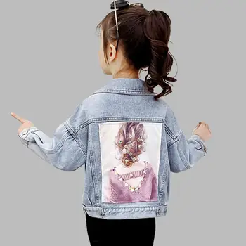 Coat For Girl Floral Pattern Girl Denim Jacket Outerwear Patchwork Children's Coat Casual Style Children's Clothes
Coat For Girl Floral Pattern Girl Denim Jacket Outerwear Patchwork Children's Coat Casual Style Children's Clothes