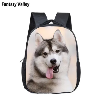 

Lovely Tongue Out Husky Student Backpack Animal Print School Bag For Teenager Women Men Laptop Backpack Boys Girls Diaper Bag
