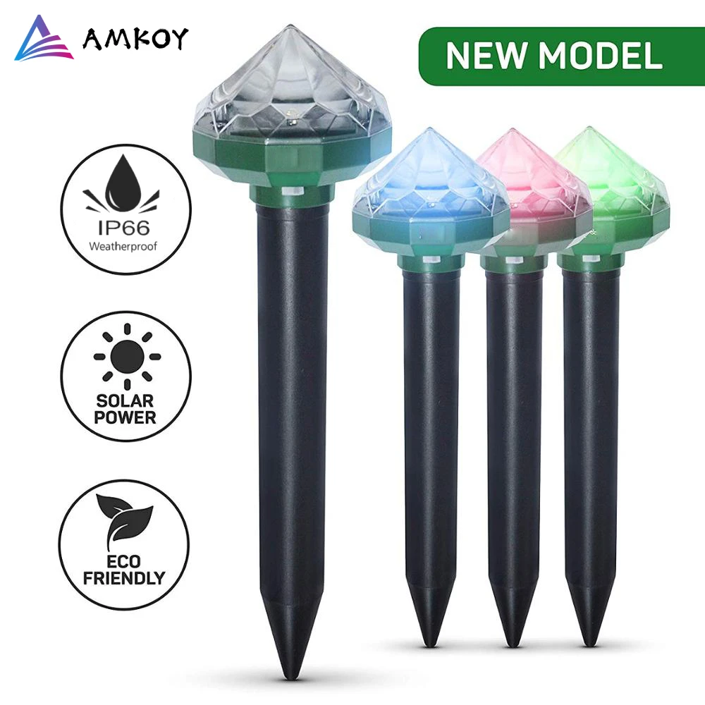 AMKOY 1/2/4/8 pcs Mole Repellent Solar Powered Ultrasonic Sonic Mouse Pest Rodent Repeller Yard LED Light Lamp Yard Garden
AMKOY 1/2/4/8 pcs Mole Repellent Solar Powered Ultrasonic Sonic Mouse Pest Rodent Repeller Yard LED Light Lamp Yard Garden