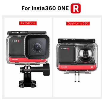 40m Insta360 ONE R Waterproof Housing Protective Shell Dive Case Box For 4K Edition / Dual-Lens 360 Panoramic Camera Accessories
40m Insta360 ONE R Waterproof Housing Protective Shell Dive Case Box For 4K Edition / Dual-Lens 360 Panoramic Camera Accessories