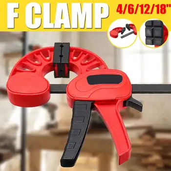 4/6/12/18 Inch Heavy Duty F Clamp Quick Ratchet Release Speed Squeeze Adjustable Parallel Clamp Wood Working DIY Hand Tools
4/6/12/18 Inch Heavy Duty F Clamp Quick Ratchet Release Speed Squeeze Adjustable Parallel Clamp Wood Working DIY Hand Tools
