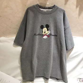 2020 New Disney Mickey Mouse Women Lettered Printing Short-Sleeved T-shirt Korean-Style Loose Top Bottoming Shirt Women Shirts 
2020 New Disney Mickey Mouse Women Lettered Printing Short-Sleeved T-shirt Korean-Style Loose Top Bottoming Shirt Women Shirts