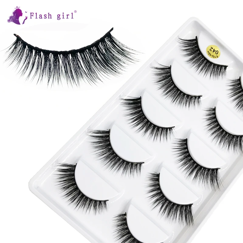 Flash girl The newest 042 100% handmade 5pais 3D mink Eyelashes comfot and natural false Eyelashes
Flash girl The newest 042 100% handmade 5pais 3D mink Eyelashes comfot and natural false Eyelashes