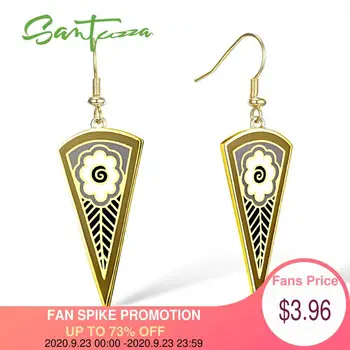 SANTUZZA Earrings for Women Gold Color White Flower Fan Frame Earrings Enamel HANDMADE For Women Ladies Fashion Jewelry
SANTUZZA Earrings for Women Gold Color White Flower Fan Frame Earrings Enamel HANDMADE For Women Ladies Fashion Jewelry
