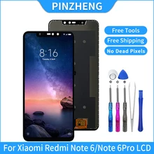 PINZHENG – écran tactile LCD de remplacement, qualité AAAA, avec cadre, testé, pour Xiaomi Redmi Note 6 Pro=