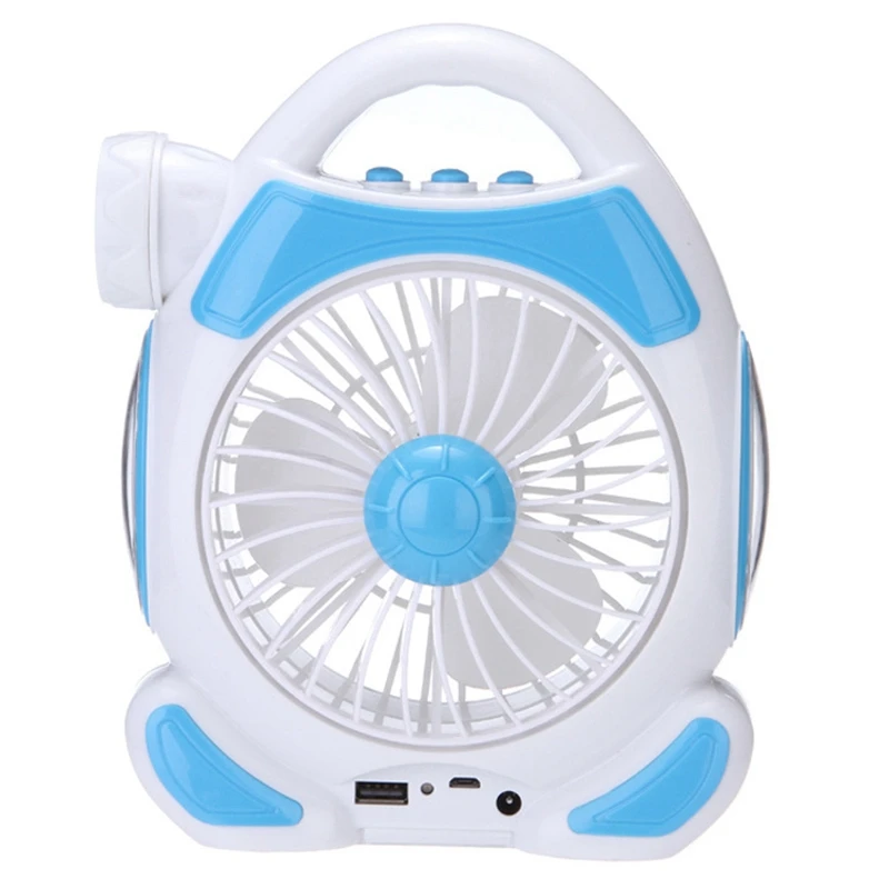 Top-Usb Rechargeable Multi-Function Desk Lamp Mini Portable Outdoor Flashlight Blue