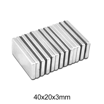 2/5/10/20/30pcs 40x20x3 Block Powerful NdFeB Magnet 40mm x 20mm Neodymium Magnet sheet 40x20x3mm Strong Permanent Magnet 40*20*3
2/5/10/20/30pcs 40x20x3 Block Powerful NdFeB Magnet 40mm x 20mm Neodymium Magnet sheet 40x20x3mm Strong Permanent Magnet 40*20*3