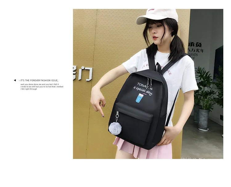 4set Backpack Fashion Women Backpack Canvas Shoulder Bags Printing Girl School bag Mochilas Female Children Student Backpack 23 Hc6a2f127e1e943a2b51cffa6056573a0Q