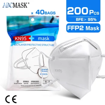 200pcs FFP2 Mask KN95 Mouth Face Masks Filter Dustproof Anti-fog Respirator Breathable Protection Mascarillas kn95 Mask
200pcs FFP2 Mask KN95 Mouth Face Masks Filter Dustproof Anti-fog Respirator Breathable Protection Mascarillas kn95 Mask