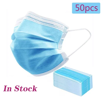 50Pcs /Box Packaging Disposable Masks 3-layer Non Woven Breathable Face Masks Protective Anti Dust flu
50Pcs /Box Packaging Disposable Masks 3-layer Non Woven Breathable Face Masks Protective Anti Dust flu