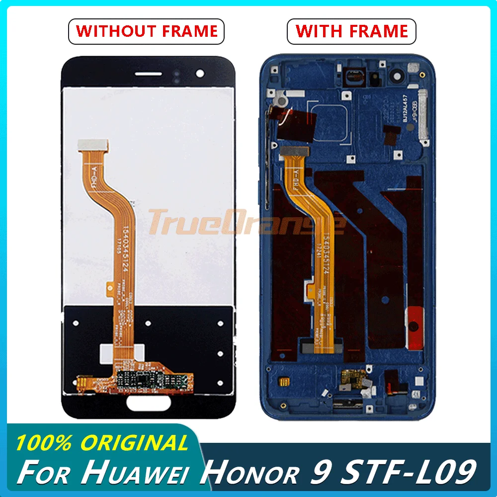 5 15 "для Huawei Honor 9 ЖК дисплей сенсорный экран дигитайзер для сборки с корпусом STF