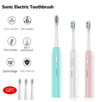 Sonic Toothbrush Electric Tooth Brush Ultrasonic Automatic Adult Toothbrushes USB Rechargeable Whitening Waterproof Teeth Brush
Sonic Toothbrush Electric Tooth Brush Ultrasonic Automatic Adult Toothbrushes USB Rechargeable Whitening Waterproof Teeth Brush