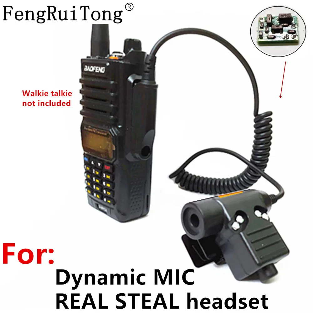 U94 PTT AMPLIFIED version for REAL STEAL headset for Baofeng UVXR UV9R UV-9RPlus GT-3WP radio 3M comtacs/MSA Dynamic MIC headset
U94 PTT AMPLIFIED version for REAL STEAL headset for Baofeng UVXR UV9R UV-9RPlus GT-3WP radio 3M comtacs/MSA Dynamic MIC headset
