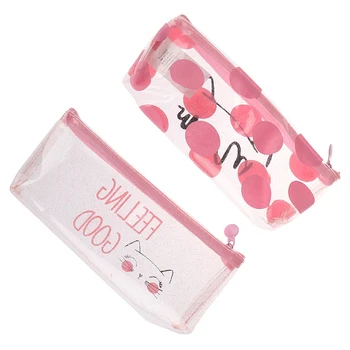 Hot sale 1Pc Kawaii cat pen Case Transparent random style Pencil Box Pencil Bag School Supplies Stationery
Hot sale 1Pc Kawaii cat pen Case Transparent random style Pencil Box Pencil Bag School Supplies Stationery