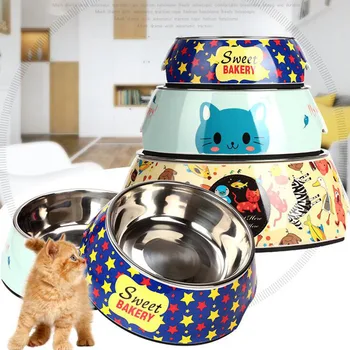 Cartoon Double Pet Bowls Dog Food Water Feeder Stainless Steel Pet Drinking Dish Feeder Cat Puppy Feeding Supplies Small
Cartoon Double Pet Bowls Dog Food Water Feeder Stainless Steel Pet Drinking Dish Feeder Cat Puppy Feeding Supplies Small