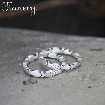 JIANERY Wholesale Real 925 Sterling Silver Fish Rings For Women Big Antique Rings Finger Jewelry High Quality
JIANERY Wholesale Real 925 Sterling Silver Fish Rings For Women Big Antique Rings Finger Jewelry High Quality