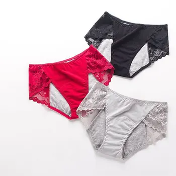 New Cotton Physiological Period Leak Proof Menstrual Panties Sexy Lace Breathable Seamless Soft Fabric Women Underwear 
New Cotton Physiological Period Leak Proof Menstrual Panties Sexy Lace Breathable Seamless Soft Fabric Women Underwear