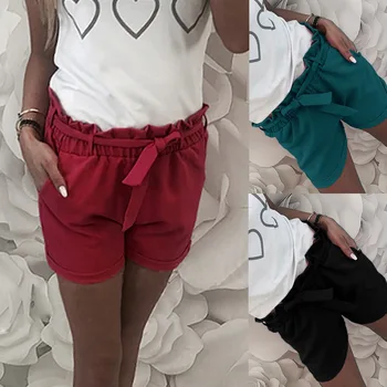 Ruffle Overall Shorts Bow Lace up Elegant Casual Shorts For Women Red Shortes Feminino Office Ladies Short Mujer Roupa Mulher
Ruffle Overall Shorts Bow Lace up Elegant Casual Shorts For Women Red Shortes Feminino Office Ladies Short Mujer Roupa Mulher