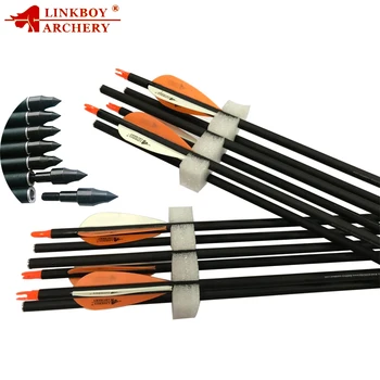6pcs Linkboy Archery Carbon Arrows 2.8inch Plastic Vanes 90gr Tips arrow Nock for Compound Bow Hunting Outdoor
6pcs Linkboy Archery Carbon Arrows 2.8inch Plastic Vanes 90gr Tips arrow Nock for Compound Bow Hunting Outdoor