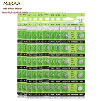 MJKAA 200PCS AG7 Sr57 195 Lr927 Alkaline Sr927SW L927 395 Coin Battery Used for Clock Watch Remote Control
MJKAA 200PCS AG7 Sr57 195 Lr927 Alkaline Sr927SW L927 395 Coin Battery Used for Clock Watch Remote Control
