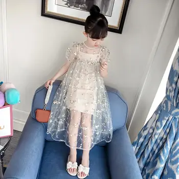 Y559 Girls dress 2020 new summer dress children's dress embroidered lace gauze princess dress perspective dress 2pcs set
Y559 Girls dress 2020 new summer dress children's dress embroidered lace gauze princess dress perspective dress 2pcs set