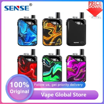 

Original Sense Orbit TF Pod System Vape Kit with 1100mAh Battery & 3ml Pod MTL / DL Vaping Electronic Cigarette Vs Drag Nano