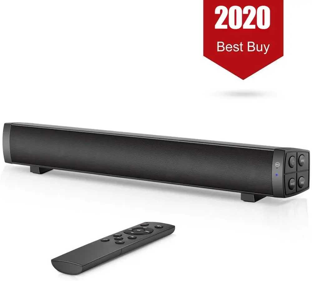 Sound Bar for PC, 19-Inch Soundbar 2.0 Channel Wired & Wireless Rechargeable Bluetooth Speakers 3D Stereo Built-in Microphone
Sound Bar for PC, 19-Inch Soundbar 2.0 Channel Wired & Wireless Rechargeable Bluetooth Speakers 3D Stereo Built-in Microphone