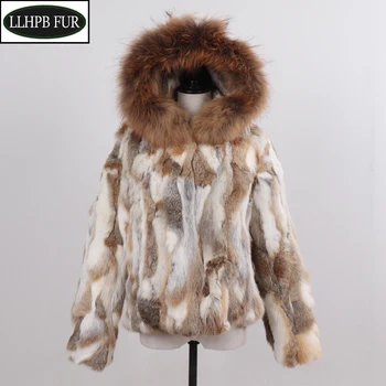 Real Genuine Rabbit Fur Women Coats Winter Warm 100% Natural Rabbit Fur Jackets Lady Warm With Raccoon Fur Hooded Overcoats 
Real Genuine Rabbit Fur Women Coats Winter Warm 100% Natural Rabbit Fur Jackets Lady Warm With Raccoon Fur Hooded Overcoats