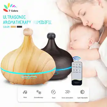 Air Humidifier 400ml Ultrasonic Aroma-Essential-Oil Diffuser 7 Color Changing LED Lights Remote Control Wood Grain Humidifier
Air Humidifier 400ml Ultrasonic Aroma-Essential-Oil Diffuser 7 Color Changing LED Lights Remote Control Wood Grain Humidifier