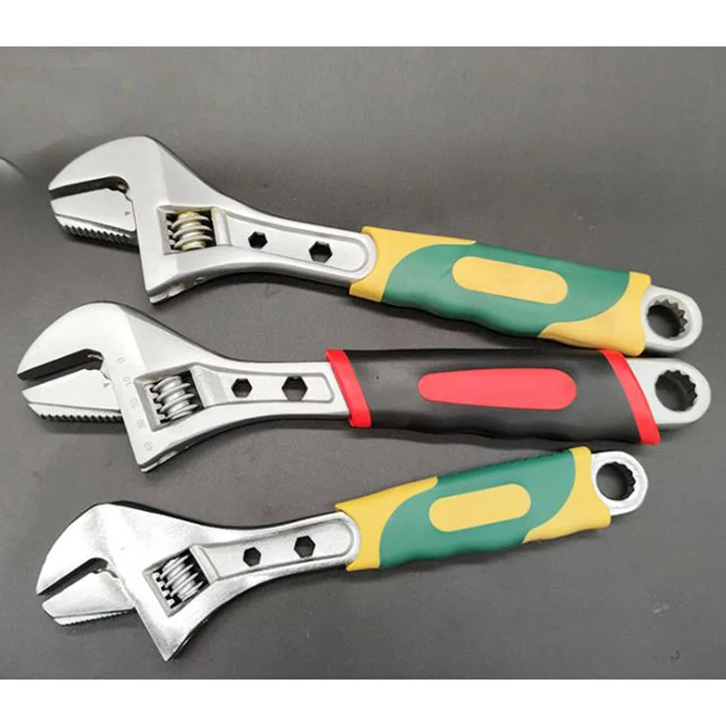 Nut Adjustable Wrench Universal Enlarge Open Monkey Spanner Wrench Adjustable Head Jaw Repair Tool Wrench Car Repair Tool
Nut Adjustable Wrench Universal Enlarge Open Monkey Spanner Wrench Adjustable Head Jaw Repair Tool Wrench Car Repair Tool